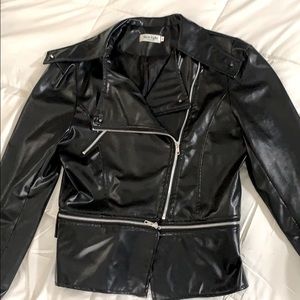 New Light Fashion Ladies Moto Jacket Size M